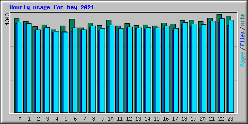 Hourly usage for May 2021